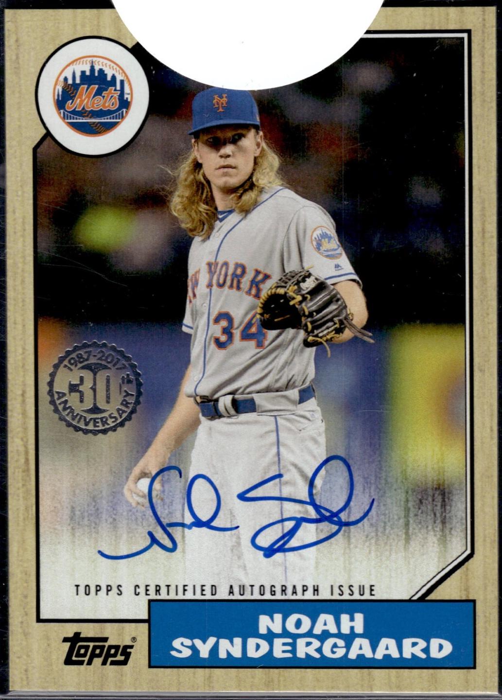 Noah Syndergaard #NS 2017 Topps Update 1987 Autographs Baseball
