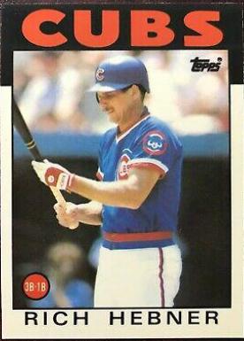Rich Hebner #19 Baseball Cards 1986 Topps Tiffany