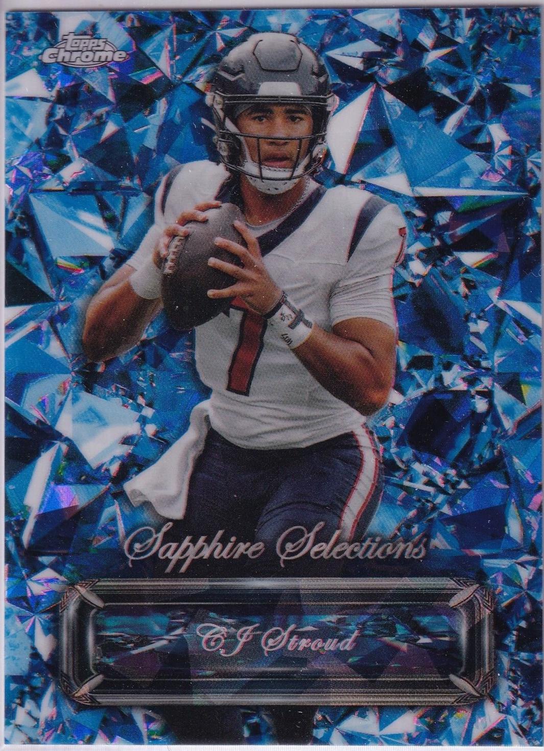 CJ Stroud #SS-12 Football Cards 2024 Topps Chrome Sapphire Selections