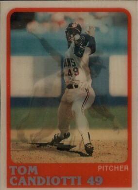 Tom Candiotti #37 Baseball Cards 1988 Sportflics