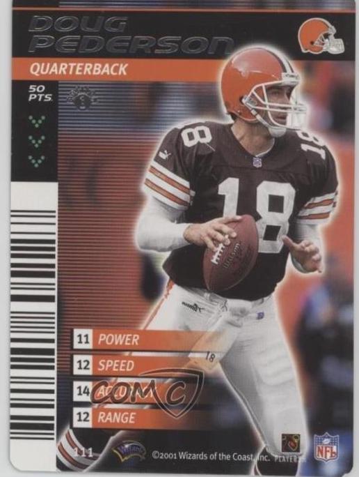 Doug Pederson #111 2001 NFL Showdown