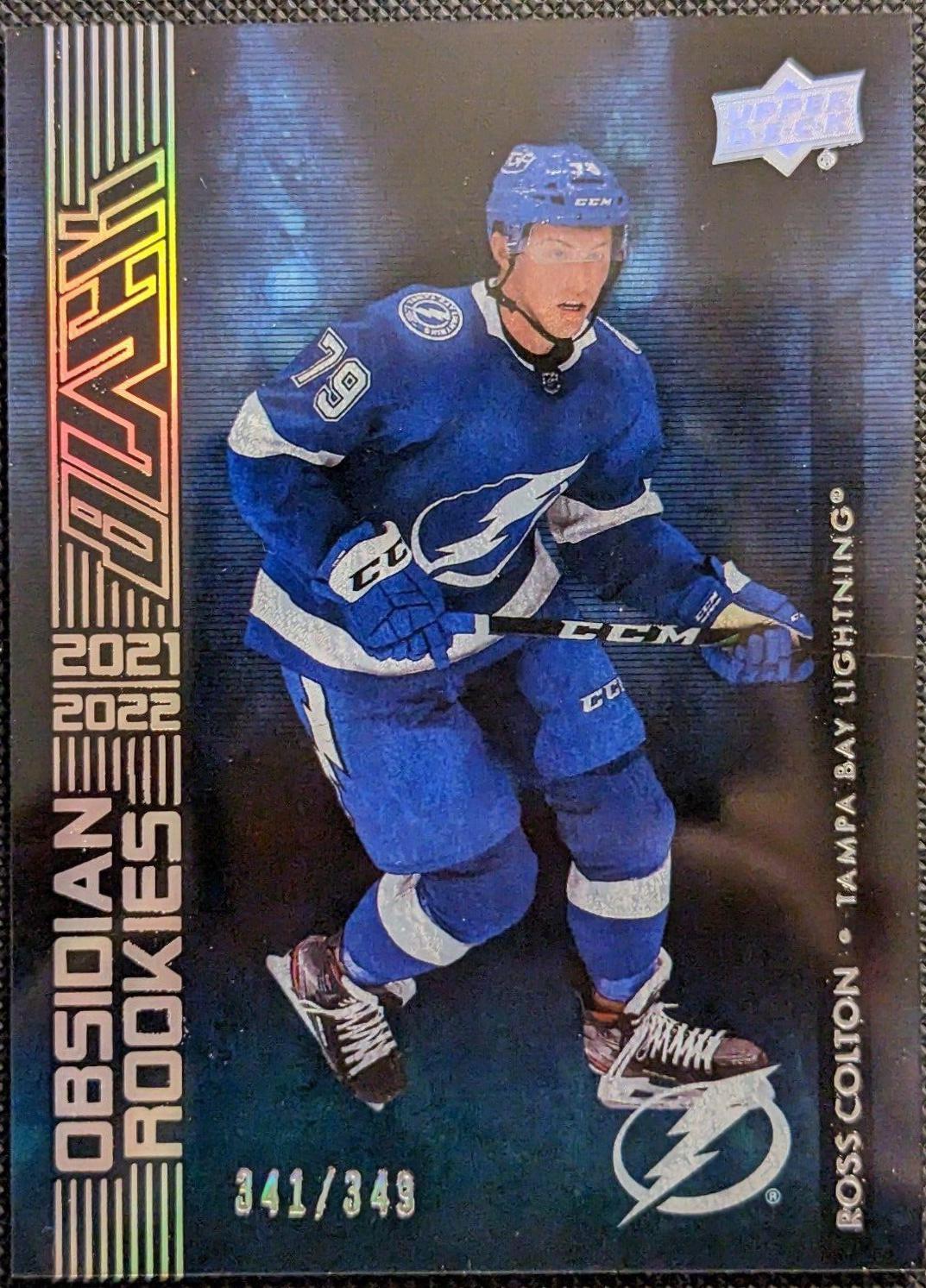 Ross Colton #OR-10 Hockey Cards 2021 SPx UD Black Obsidian Rookies