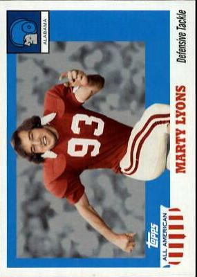 Marty Lyons #3 Football Cards 2005 Topps All American