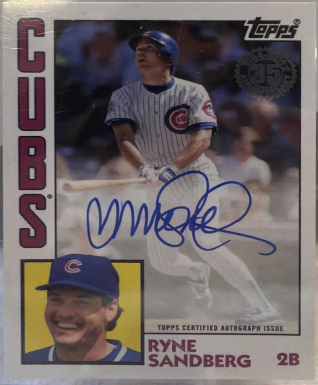 Ryne Sandberg #RS 2019 Topps 1984 Baseball Autographs