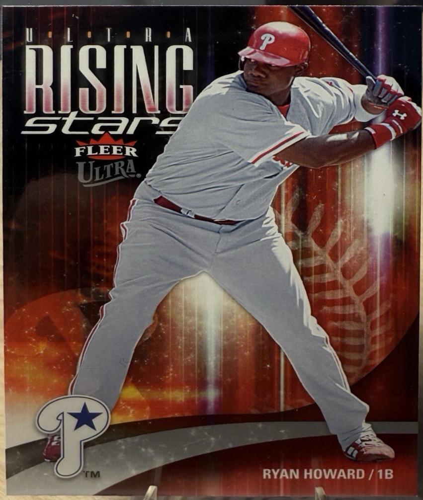 Ryan Howard #URS1 Baseball Cards 2006 Ultra Rising Stars