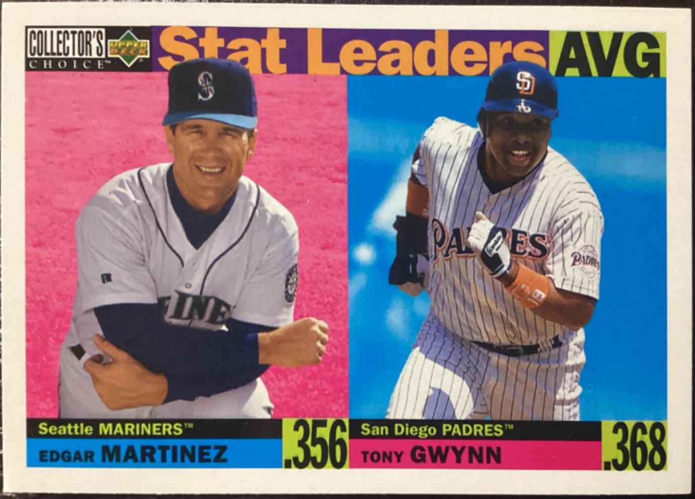 E. Martinez, T. Gwynn #2 Baseball Cards 1996 Collector's Choice