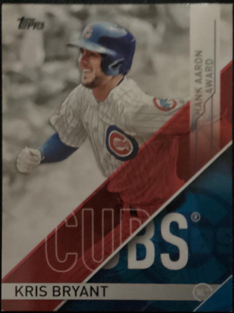 Kris Bryant #HA-2 Baseball Cards 2017 Topps Update Hank Aaron Award Commemorative Memorabilia