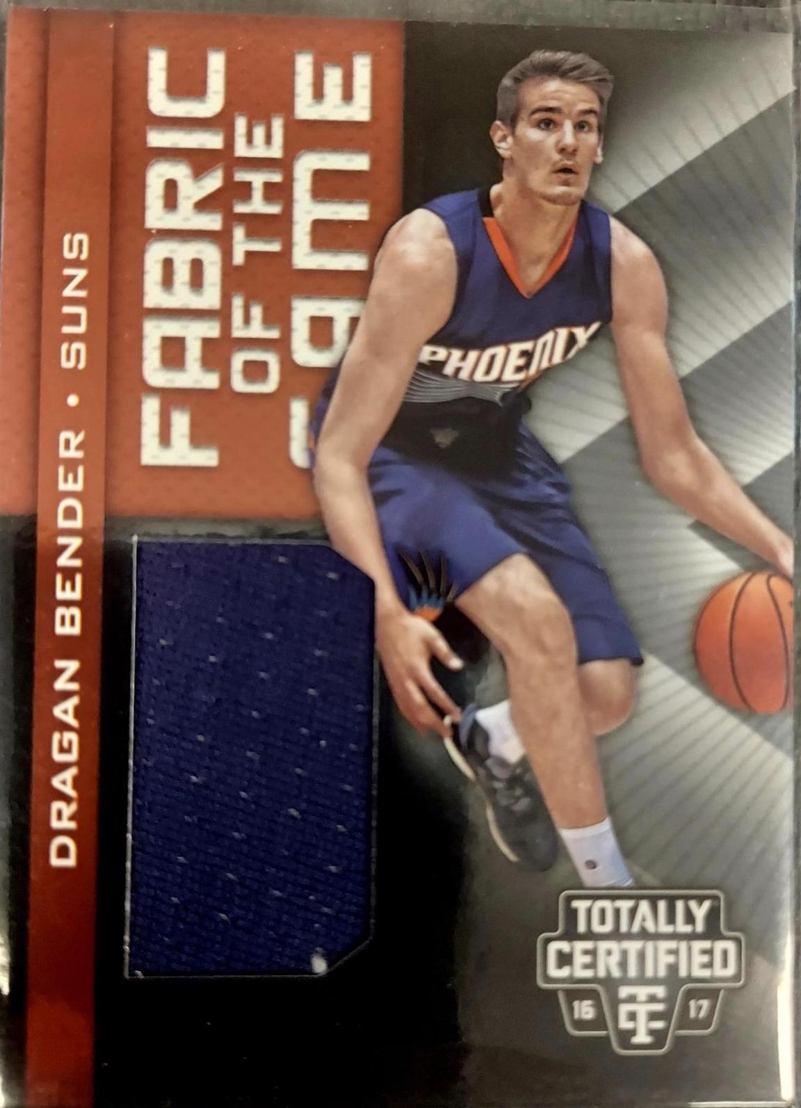 Dragan Bender #15 Basketball Cards 2016 Panini Totally Certified Fabric of the Game