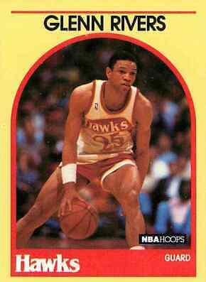 Glenn Rivers #1 Basketball Cards 1990 Hoops Superstars