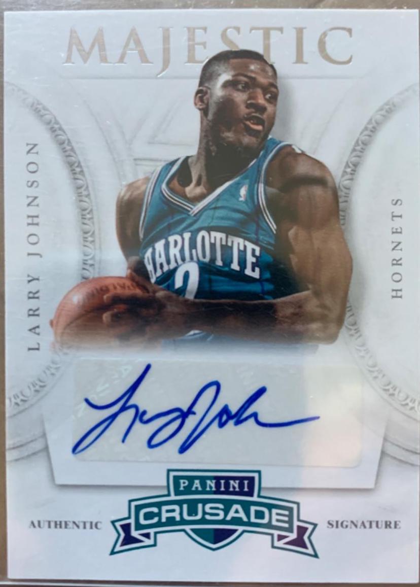 Larry Johnson #81 Basketball Cards 2012 Panini Crusade Majestic Signature