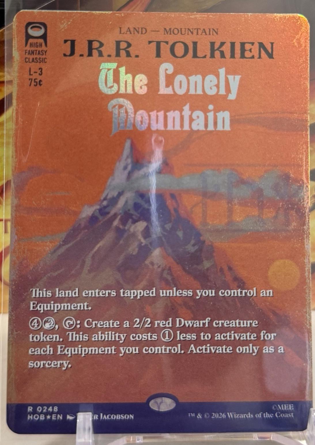 The Lonely Mountain [Borderless Foil] #248 Prices | Magic The