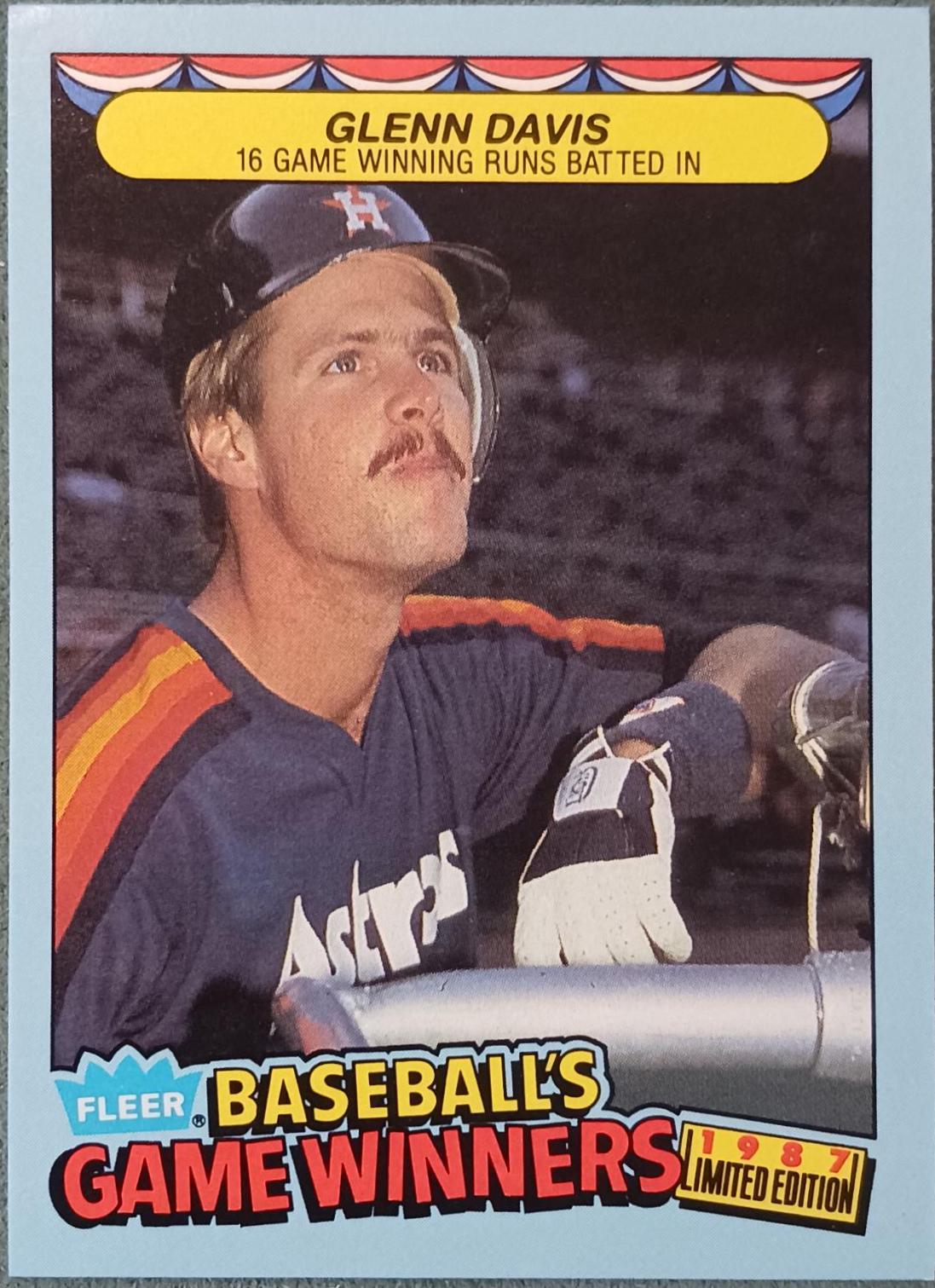 Glenn Davis #12 Baseball Cards 1987 Fleer Limited Edition