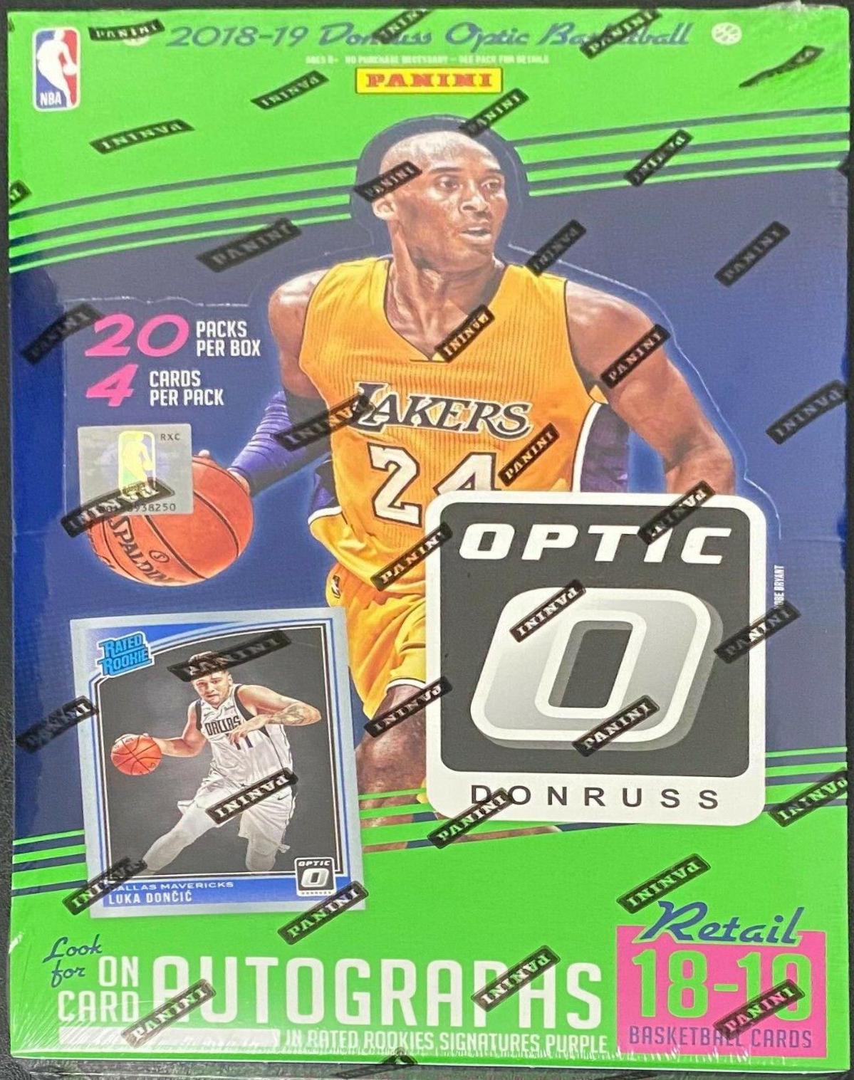 Retail Box Basketball Cards 2018 Panini Donruss Optic