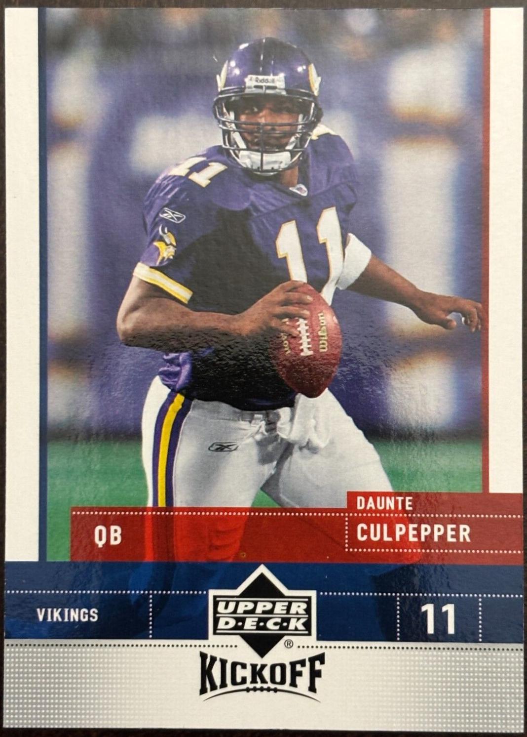 Daunte Culpepper #49 Football Cards 2005 Upper Deck Kickoff