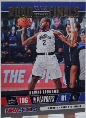 Kawhi Leonard #30 Basketball Cards 2021 Panini Hoops Road to the Finals