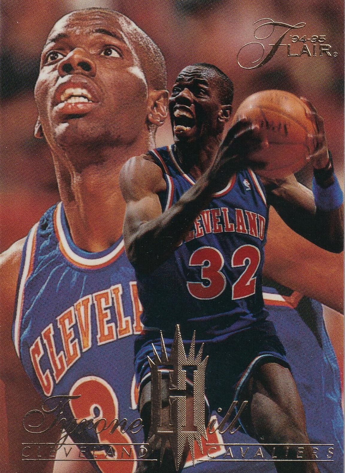 Tyrone Hill #28 Basketball Cards 1994 Flair