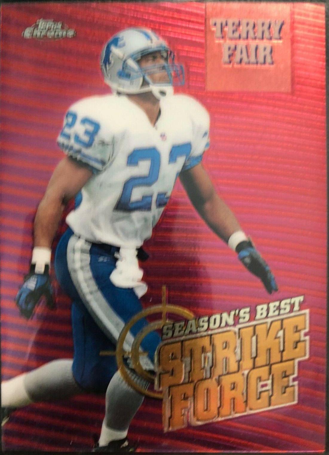 Terry Fair #SB22 Football Cards 1999 Topps Chrome Season's Best