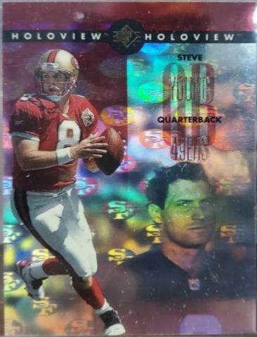 Steve Young #8 Football Cards 1996 SP Holoview