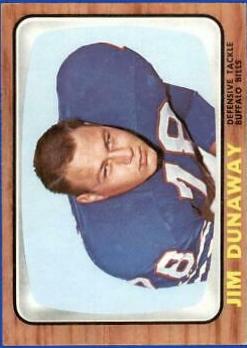 Jim Dunaway #24 Football Cards 1966 Topps