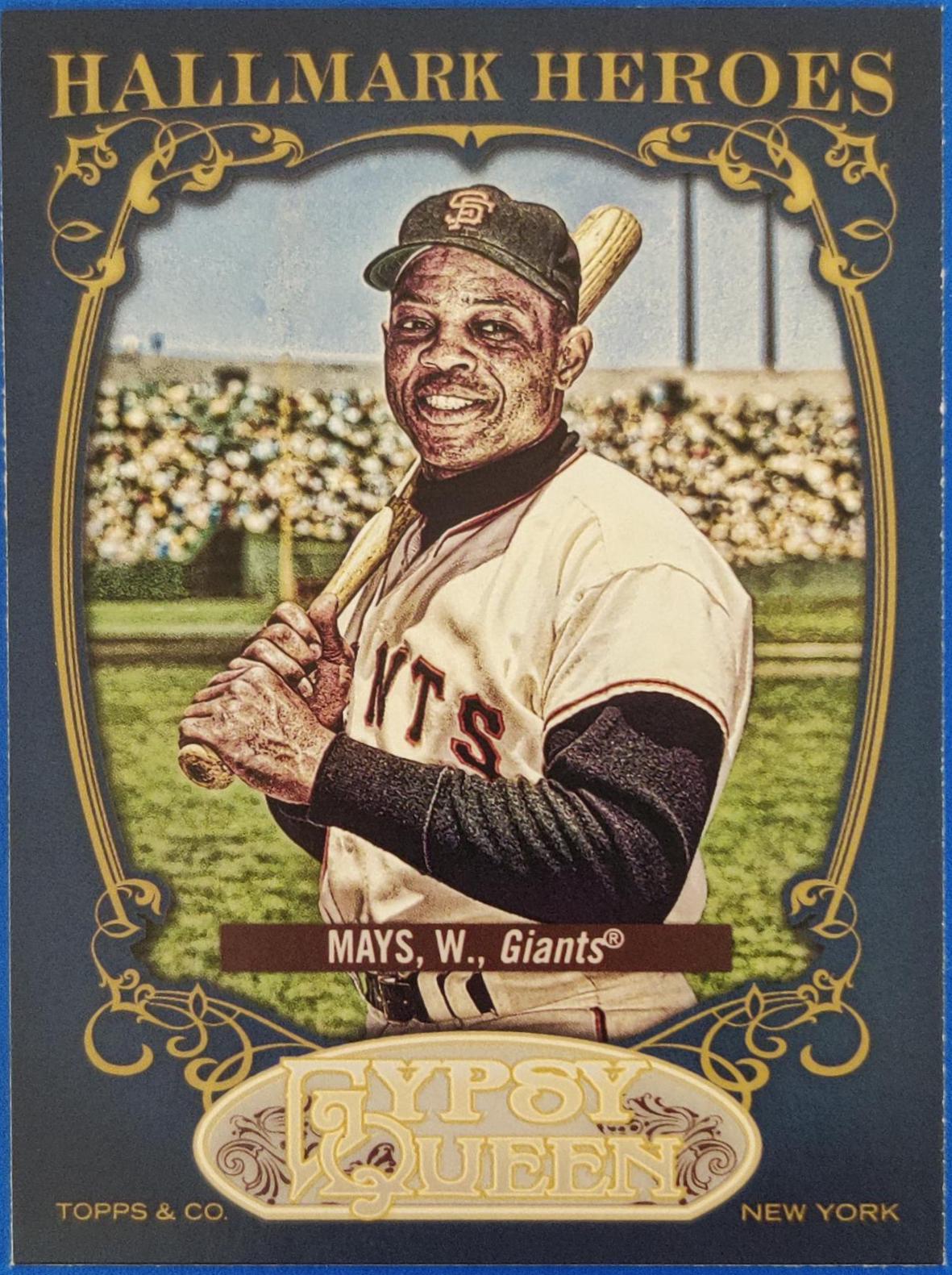 Willie Mays #HH-WM Baseball Cards 2012 Topps Gypsy Queen Hallmark Heroes