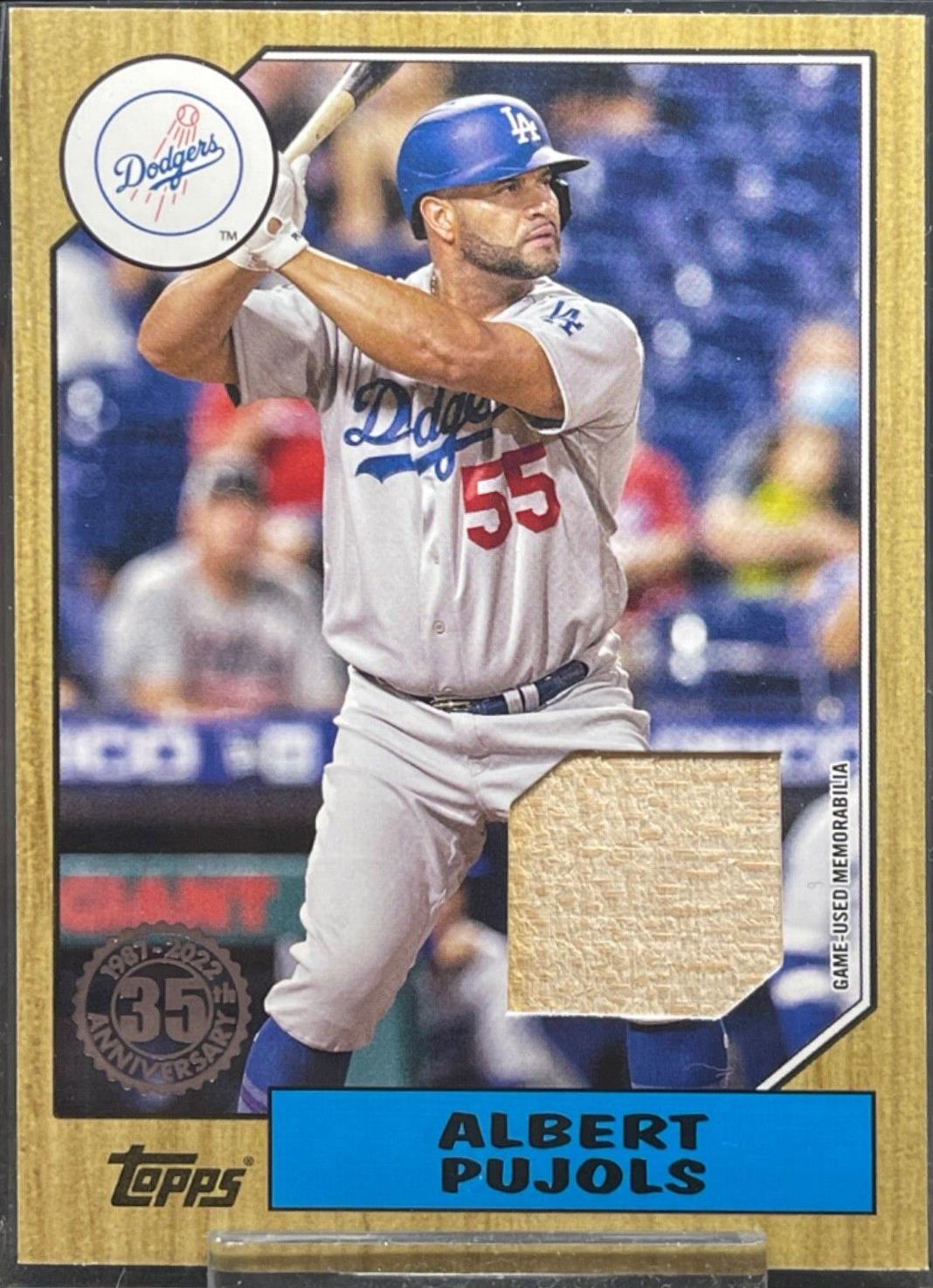 Albert Pujols #87R-AP Baseball Cards 2022 Topps 1987 Relics