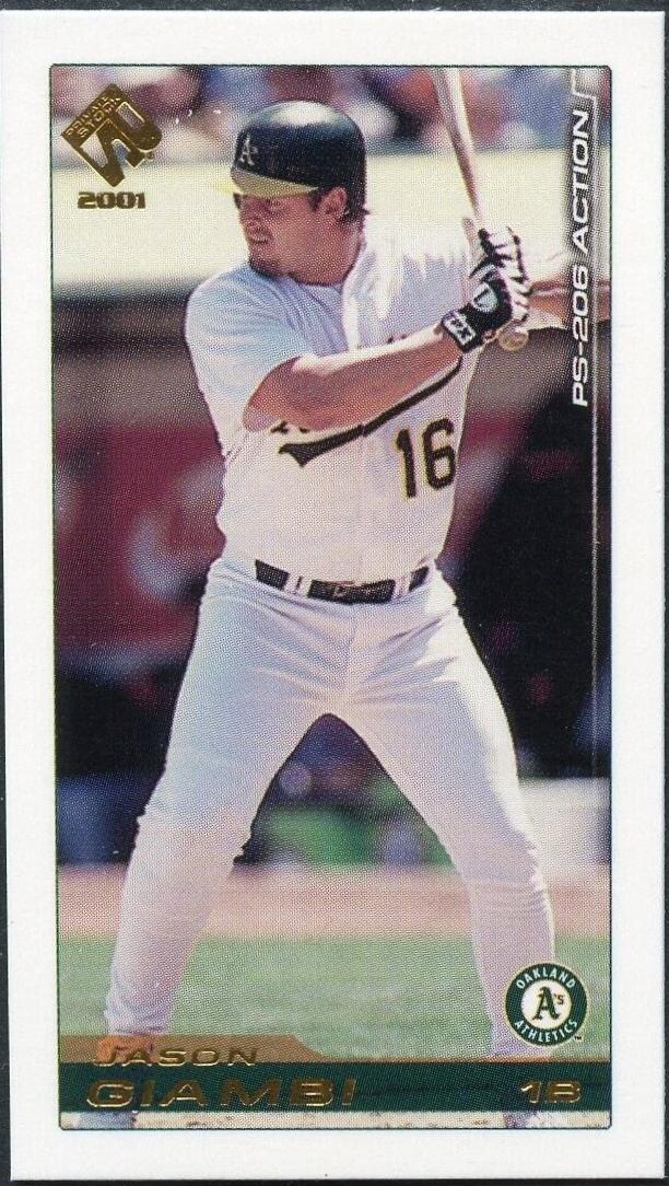 Jason Giambi #42 Baseball Cards 2001 Pacific Private Stock PS 206 Action