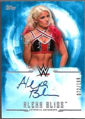 Alexa Bliss #UA-AB Wrestling Cards 2017 Topps WWE Undisputed Autographs