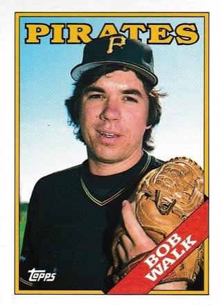 Bob Walk #349 Baseball Cards 1988 Topps