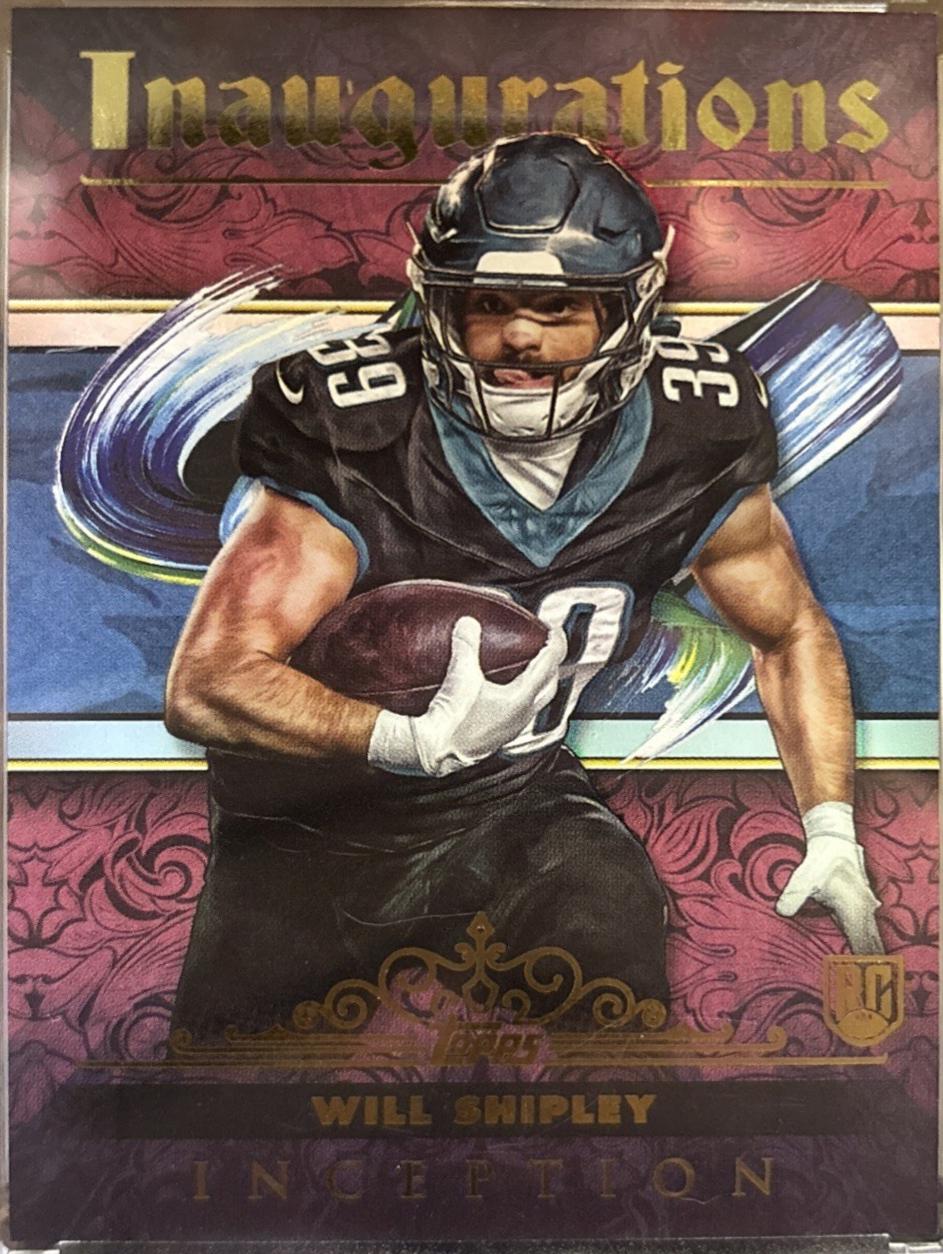 Will Shipley #I-15 Football Cards 2024 Topps Inception Inaugurations