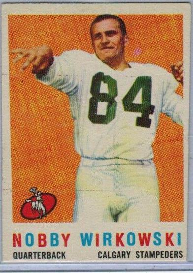 Nobby Wirkowski #26 Football Cards 1959 Topps CFL