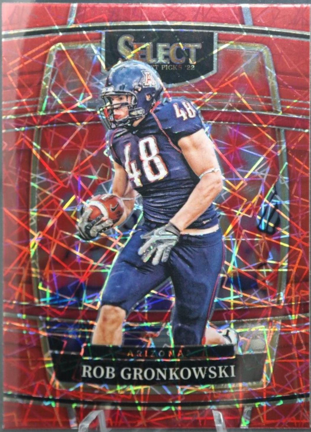 Rob Gronkowski [Red Lazer] #90 Prices | 2022 Panini Select Draft Picks ...