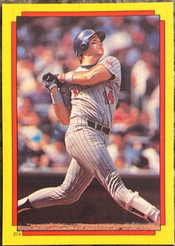 Kent Hrbek, Jeffrey Leonard #274, 17 Baseball Cards 1988 Topps Stickercard