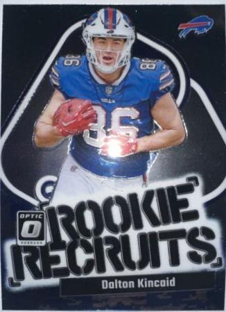 Dalton Kincaid #5 Football Cards 2023 Panini Donruss Optic Rookie Recruits