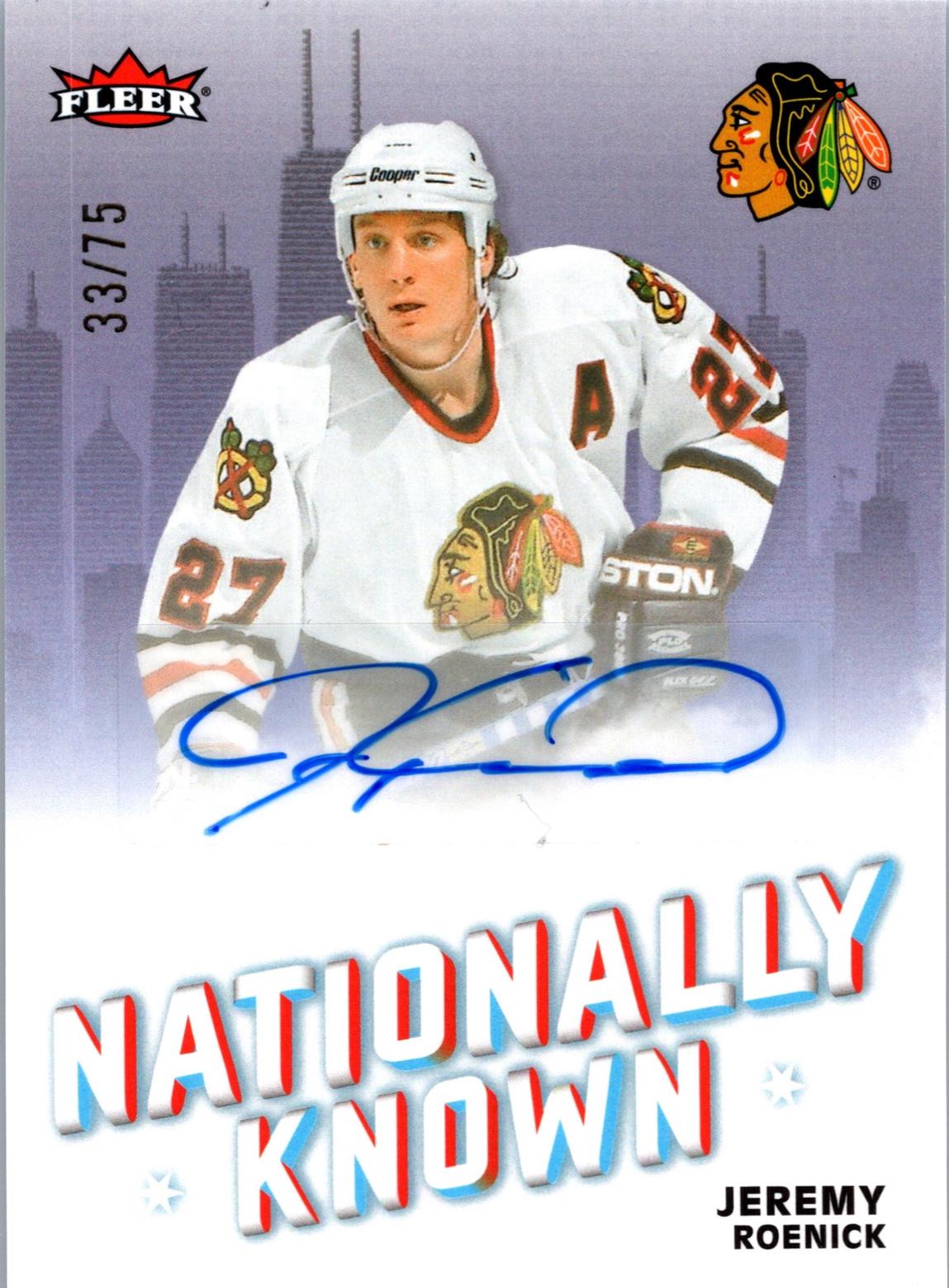 Jeremy Roenick #NKA-JR 2026 Upper Deck Nscc National Known Autograph Hockey