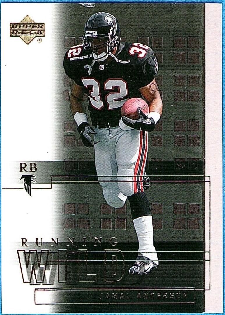 Jamal Anderson #RW5 Football Cards 2001 Upper Deck Running Wild