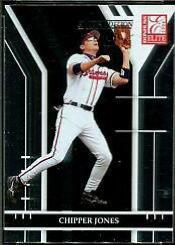 Chipper Jones #77 Baseball Cards 2004 Donruss Elite Extra Edition