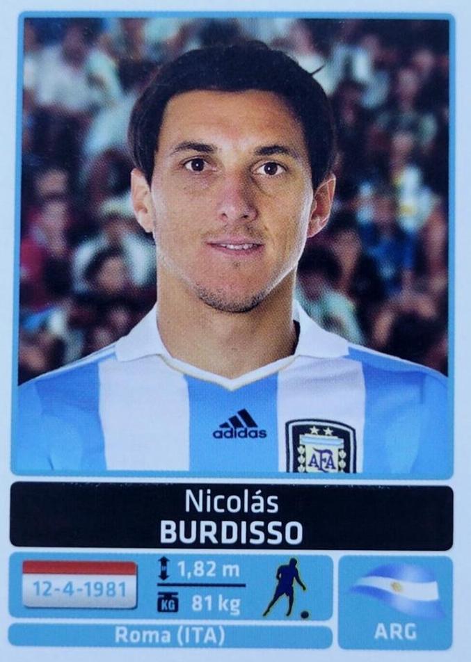 Nicolas Burdisso #26 Soccer Cards 2011 Panini Copa America Argentina Sticker