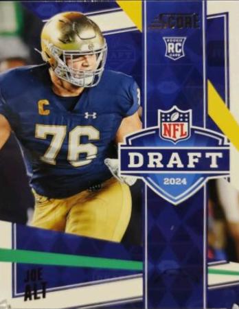 Joe Alt #5 Football Cards 2024 Panini Score NFL Draft