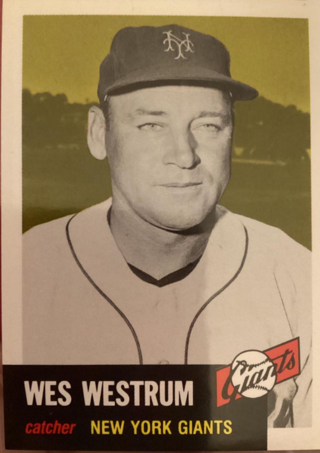 Wes Westrum #323 Baseball Cards 1991 Topps Archives 1953