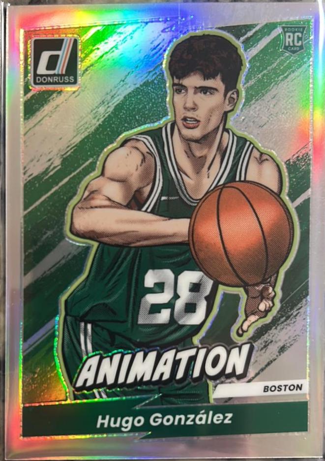 Hugo Gonzalez #20 2025 Panini Donruss Animation Basketball