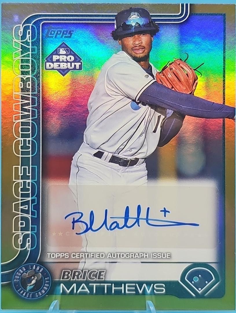 Brice Matthews [Gold Autograph] #PD-67
