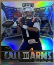 Cam Newton #CA-CNE Football Cards 2021 Panini Playoff Call to Arms
