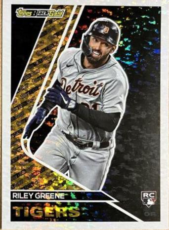 Riley Greene #BG-11 Baseball Cards 2023 Topps Update Black Gold