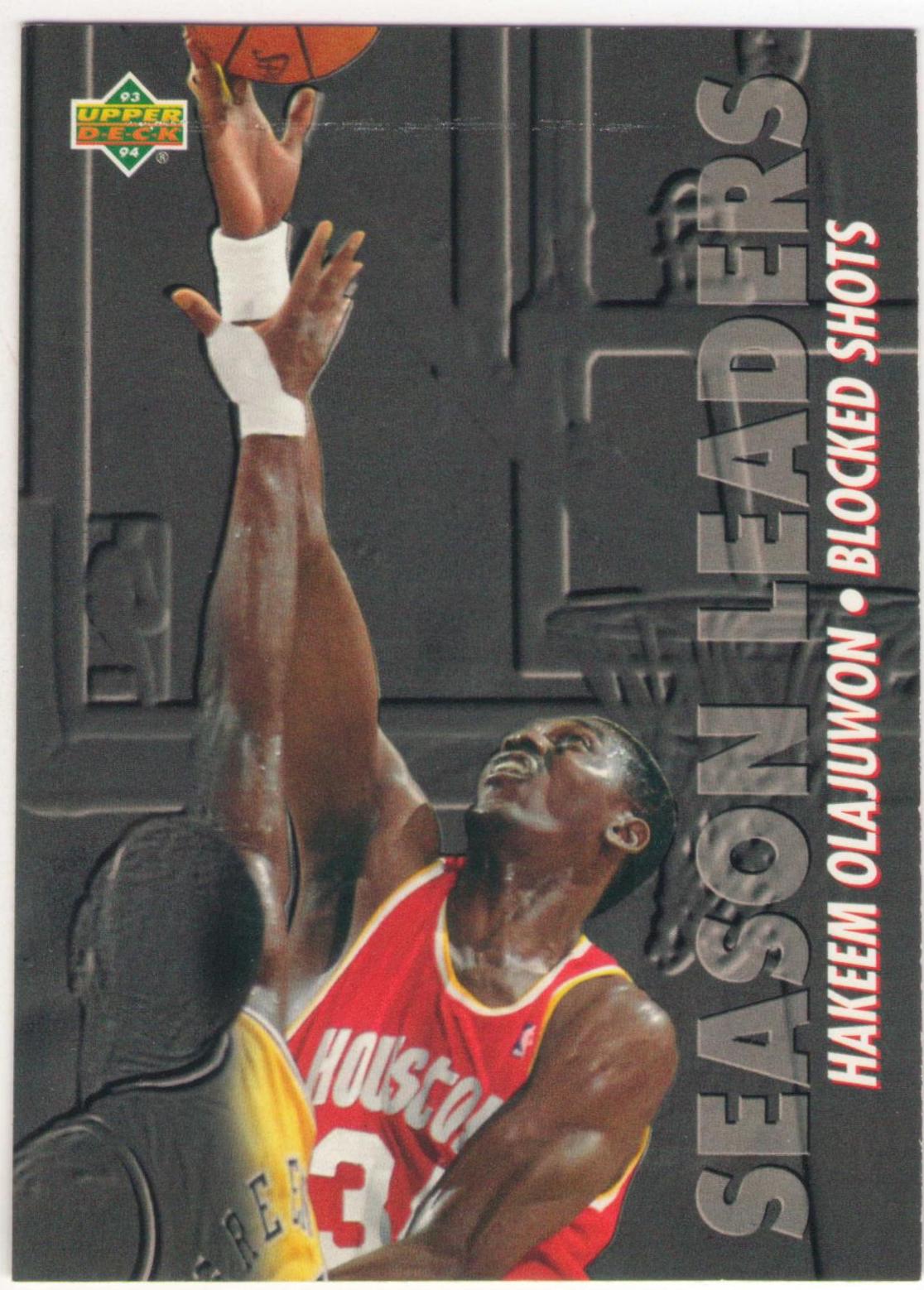 Hakeem Olajuwon #170 Basketball Cards 1993 Upper Deck