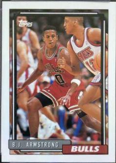 B.J. Armstrong #73 Basketball Cards 1992 Topps