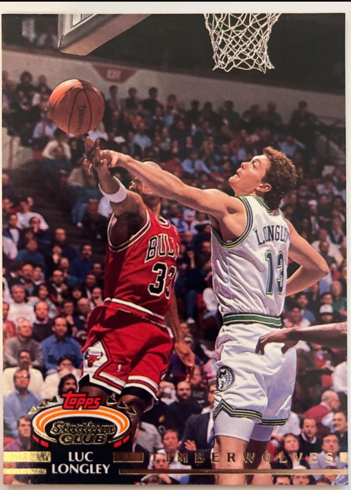 Luc Longley #103 Basketball Cards 1992 Stadium Club