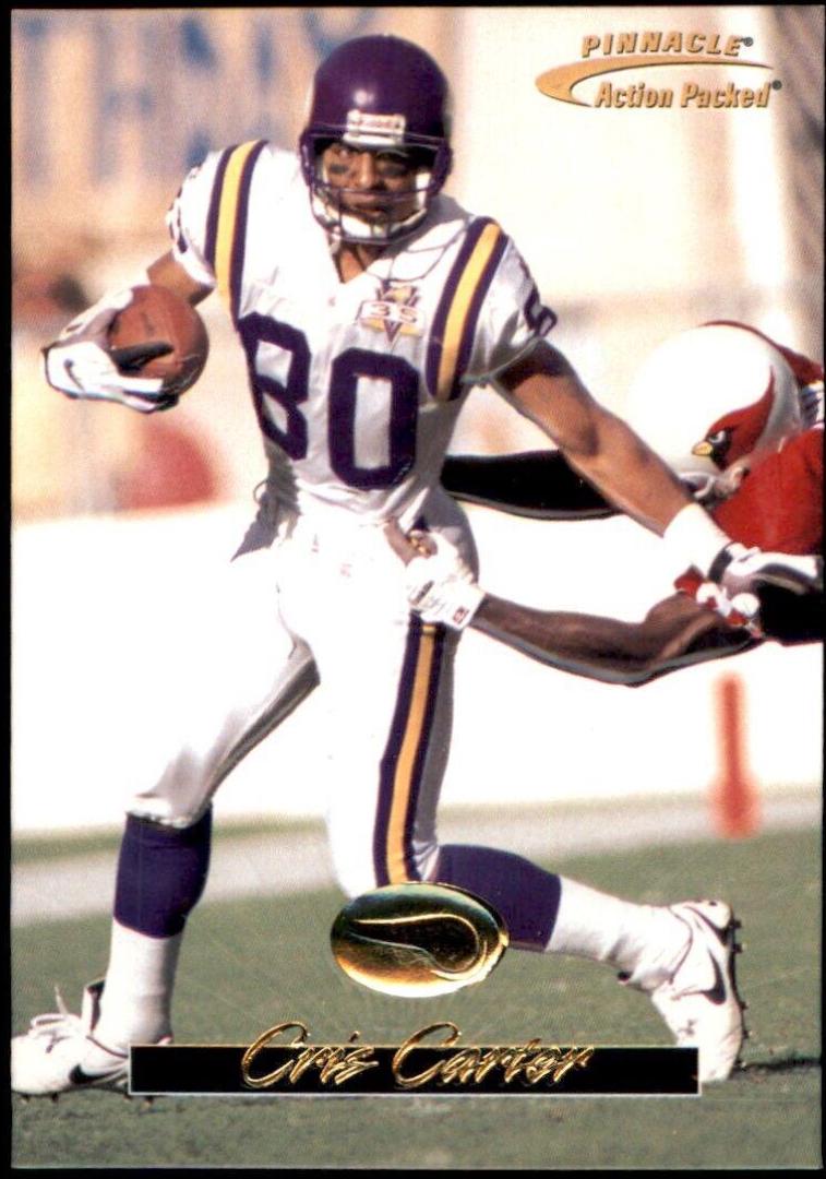 Cris Carter #13 Football Cards 1996 Action Packed