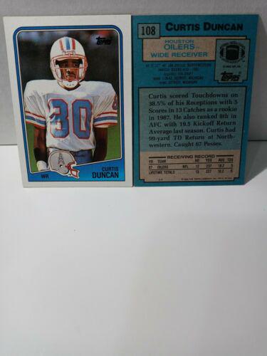 Curtis Duncan #108 Football Cards 1988 Topps