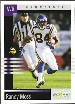 Randy Moss #204 2003 Panini Score Football