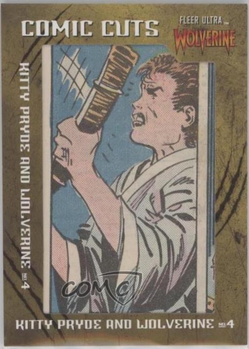 Kitty Pryde and Wolverine #CC-KPW4 Marvel 2023 Fleer Ultra Wolverine Comic Cuts